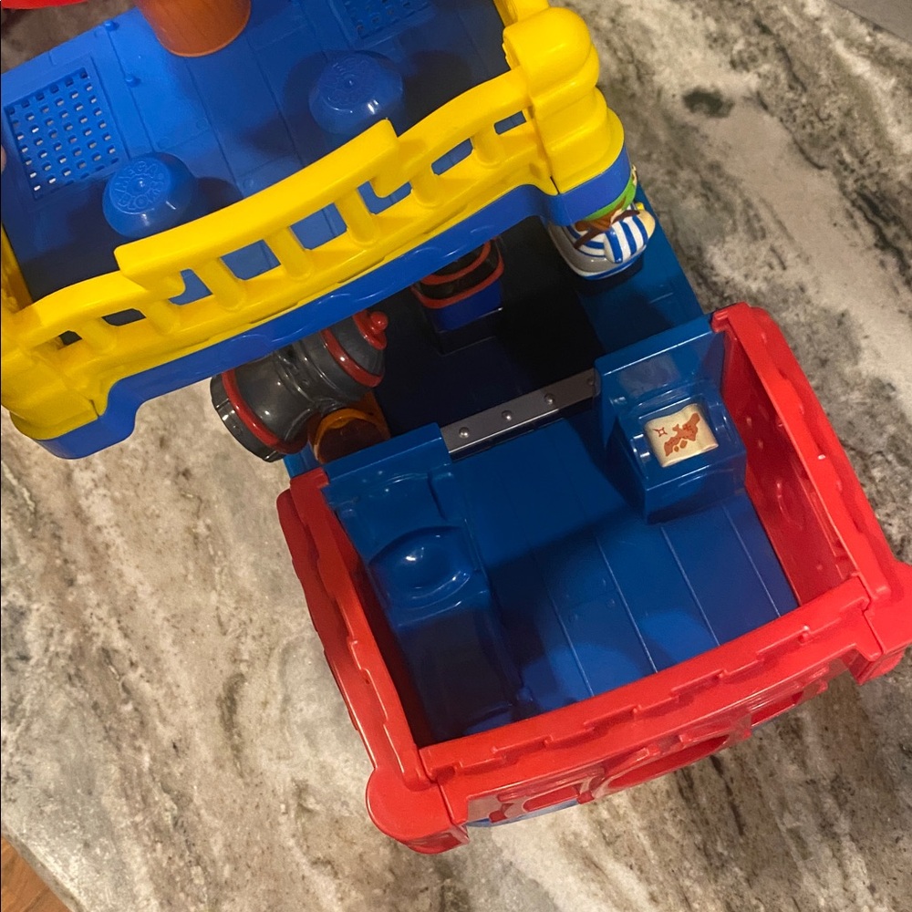 Mega BLOKS Push Along Musical Pirate Ship Boat - My First Builder RARE - Picture 9 of 10